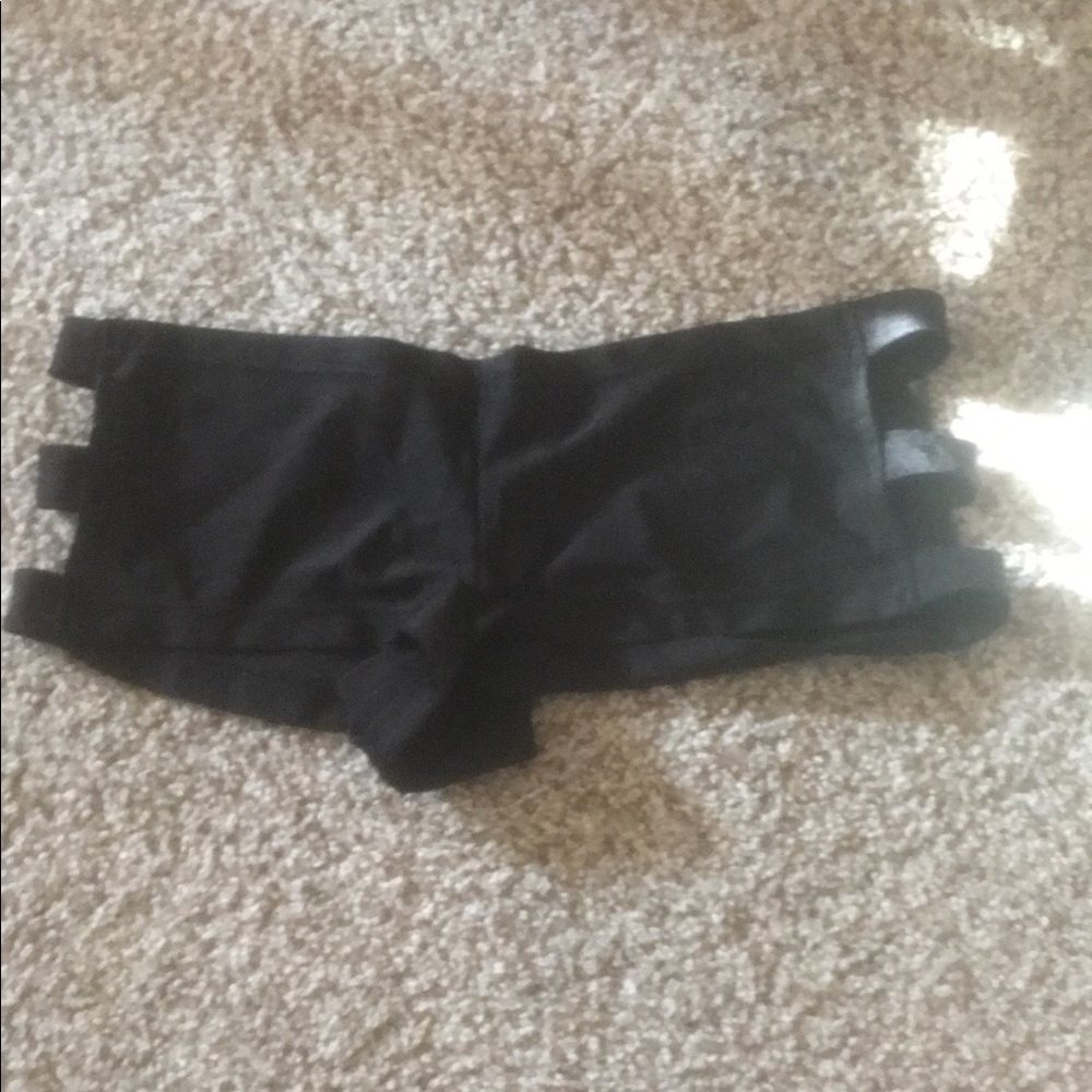 Black rave booty Shorts